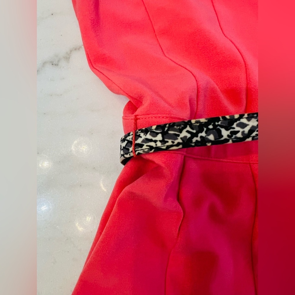 New York and Co Pink Stretch Button-Down Dress with Belt Size M - Picture 5 of 7